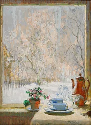 Ikkunan läpi talvella, 1945