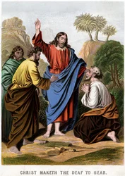 Kristus saa kuurot kuulemaan, 1860