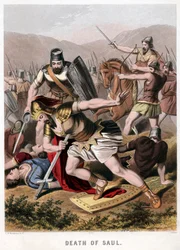 Saulin ja hänen aseenkantajansa kuolema taistelussa filistealaisia vastaan, 1870