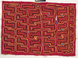 Shirt Panel (mola), n. 1950 (applikoitu puuvilla)