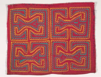 Shirt Panel (mola), n. 1950 (applikoitu puuvilla)