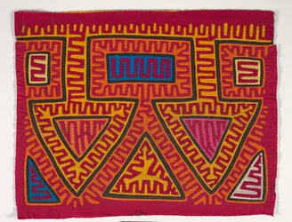 Shirt Panel (mola), n. 1950 (applikoitu puuvilla)
