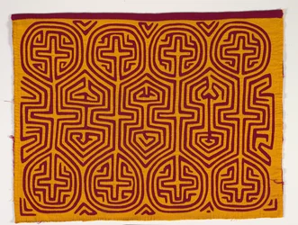 Shirt Panel (mola), n. 1950 (applikoitu puuvilla)