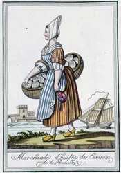 Osterikauppias La Rochellen ympäristössä (Charente Maritime) - J. Grasset St Sauveurin "matkailutietosanakirjassa", Deron, Pariisi