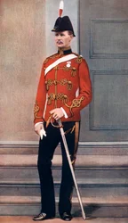 Luutnantti Frederick Hugh Sherston Roberts, brittiläinen sotilas, 1902.