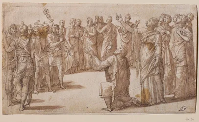 Augustus ja Tiburtine Sibyl, noin 1547.