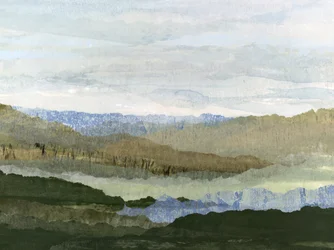 Rauhalliset vuoristomaisemat