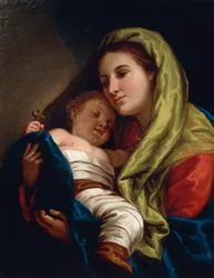 Madonna ja lapsi, kirjoittanut Lattanzio Querena (1768-1853).