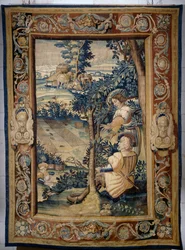 Lintujen metsästys verkolla, kuvakudos sarjasta Hunts of Francis I