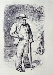 Louis Pasteurin (1822-1895) muotokuva hänen kiinteistössä Villeneuve-l