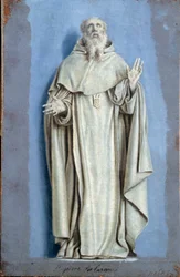 Saint Pierre Nolasque (1189-1256) ekstaasissa Laurent de La Hyren (1606-1656) maalaus camaieu-kankaalle 1600-luvun su. 0,36 x 0,23 m Pariisi. Louvren taidemuseo