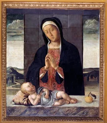 Neitsyt palvoo Jeesusta (maalaus, n. 1500)