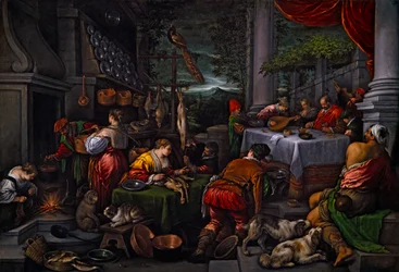 Lasarus ja Dives, noin 1570 (öljy kankaalle).