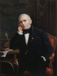 Näyttelijä- ja libretisti Eugène Scriben muotokuva 1791-1861, 1863.