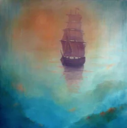 Fata Morgana (haamulaiva), 2020 (öljy kankaalle)