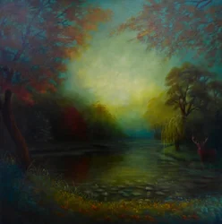 Sylvan Glade, 2024 (öljyä kankaalle)
