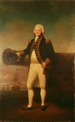 Amiraali Sir Peter Parker (1721-1811), noin 1799 (öljy kankaalle).