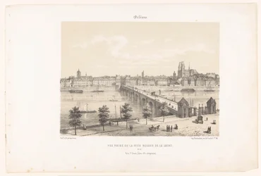 Näkymä Orléansiin Loiren vasemmalta rannalta Orleans. Vue palkinto de la rive gauche de la Loire (nimi esineessä) Contemporary France (sarjan nimi) La France de nos jours (sarjan nimi esineellä)