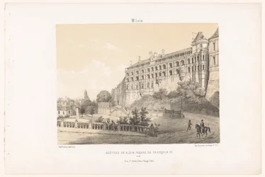 Näkymä Bloisin linnan kuningas Francis I:n julkisivusta blois. Château de Blois, julkisivu François Ier. (otsikko esineessä) Contemporary France (sarjan nimi) La France de nos jours (sarjan nimi)