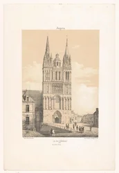 Näkymä Angersin katedraalille Angers. La cathedrale (otsikko esineessä) Contemporary France (sarjan nimi) La France de nos jours (sarjan nimi)