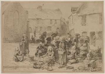 Apple Market Landerneaussa, 1878.