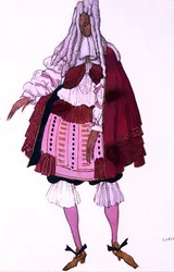 Pukusuunnittelu elokuvaan Courtier at the Baptist, elokuvasta Sleeping Beauty (Ruusunen).