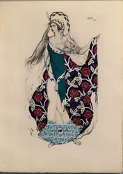 Pukusuunnittelu Paul Parayn balettiin Artemis, 1922