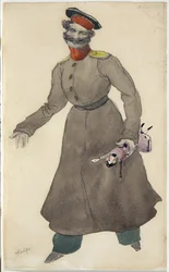 Pukusuunnittelu J. Bayerin balettiin The Fairy Doll, 1903