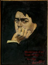 Omakuva lupaukset kauniista kasvomaalauksesta Leon Bloy (1846-1917) 1863 Yksityinen kokoelma.
