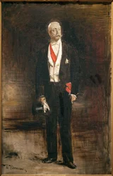 Luonnos presidentti Felix Fauren (1841-1899) jalkakuvasta. Maalaus Leon Bonnat (1833-1922), öljy kankaalle