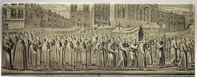 Sainte Genevieven metsästyskulkue - Leonard Gaultier (1561-1641).