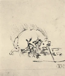 Yksisarvinen, joka kastaa sarvinsa veteen, c1480 1945