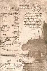 Piirustus soittimista ja muista esineistä, c1472-c1519 1883