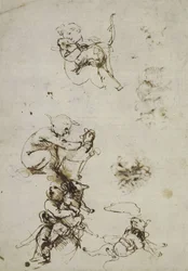 Leonardo da Vinci, esine 1857,0110.1 - etusivu (British Museum).