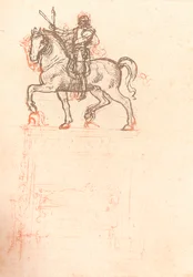 Tutkimus Sforza-monumentille, c1482-c1499 1883