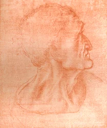 Tutkimus Juudaksen päälle julkaisussa "Viimeinen ehtoollinen", c1494-c1499 1883.