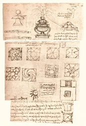 Kolme arkkitehtonista piirustusta, c1472-c1519 1883