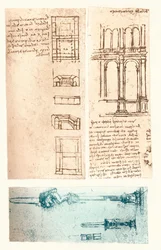 Kolme arkkitehtonista piirustusta, c1472-c1519 1883