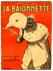 Kansi "" La Baionnette", satiirinen väreissä