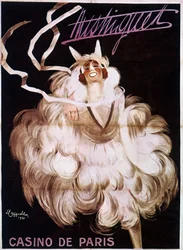 Mistinguett (Mistinguette) Casino de Parisissa, juliste Leonetto Cappiello (1875-1942)