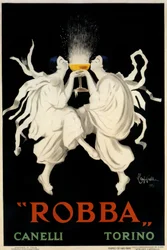 Spumante Robba Canelli -juliste, Torino, Italia, 1921