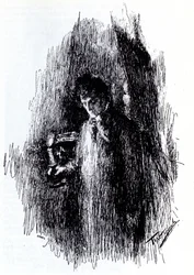 Kuvitus M. Lermontovin draamaan Naamiaiset, 1891