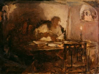 Leo Tolstoi työhuoneessaan