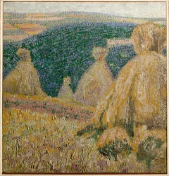 Maisema, jossa on risuja (öljy kankaalle)