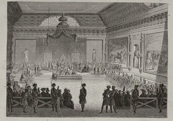 Assembly of the Notables, 1787, kaiverrus Antoine Auguste Ernest Hebert (1817-1908)