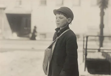 Tony Casale, "Bologna", 11-vuotias, myynyt sanomalehtiä 4 vuoden ajan, Hartford, Connecticut, maaliskuu 1909