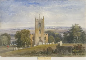 Endonin kirkko: vesivärimaalaus, nd [n1830-1840] (maalaus) (maalaus)