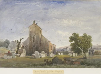 Flash Chapel: akvarellimaalaus ja [c 1830-1840]