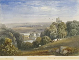 Greenway Bank - Lake: akvarellimaalaus ja [c 1830-1840]