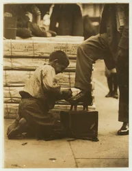 Bootblack in the Bowery, New York, 1910